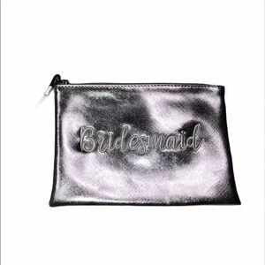 Vie & Rose small silver bridesmaid clutch
